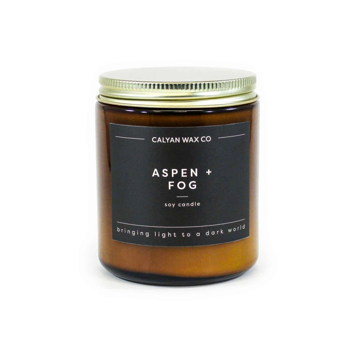 Aspen + Fog Amber Jar Soy Candle