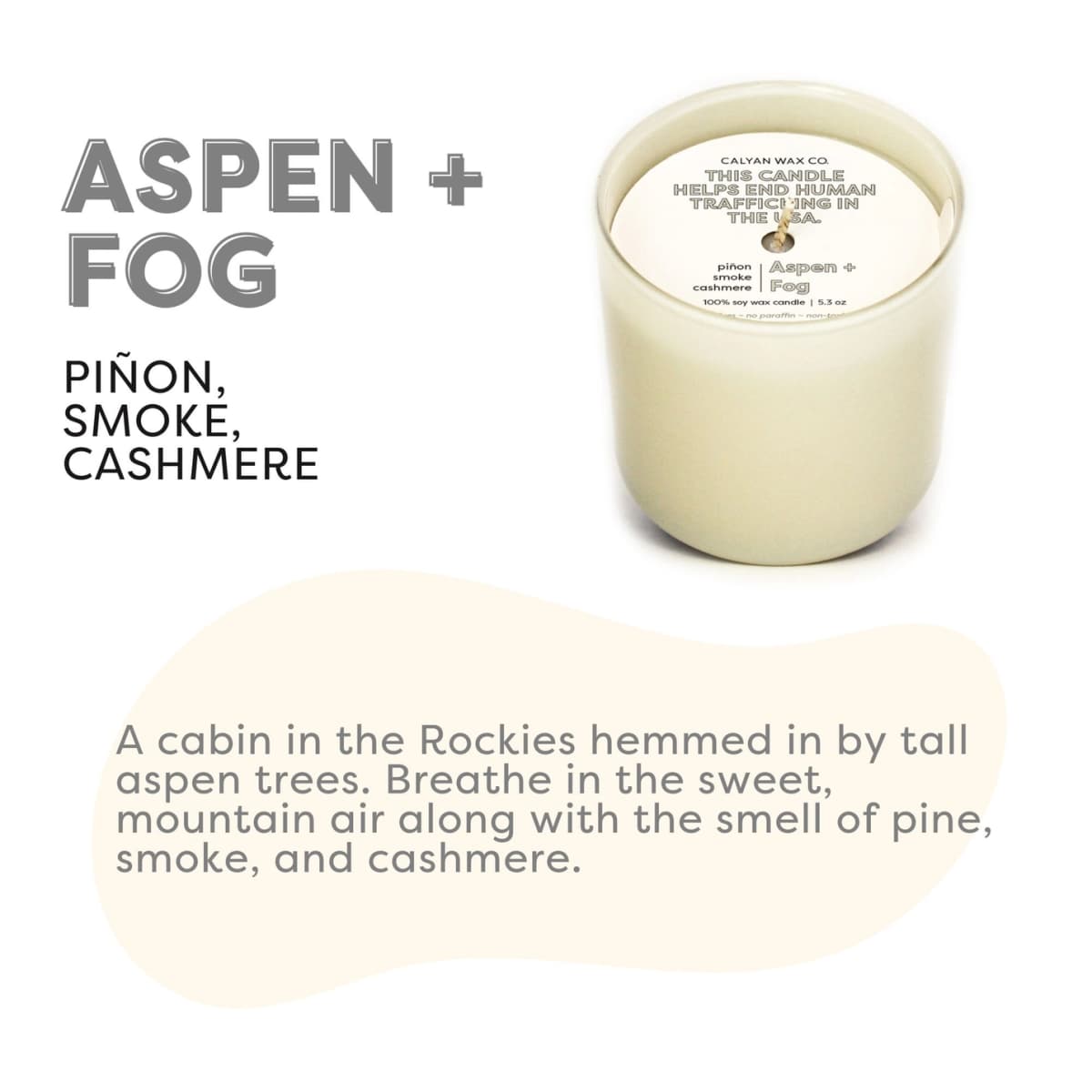Aspen + Fog Dignity Series Soy Candle