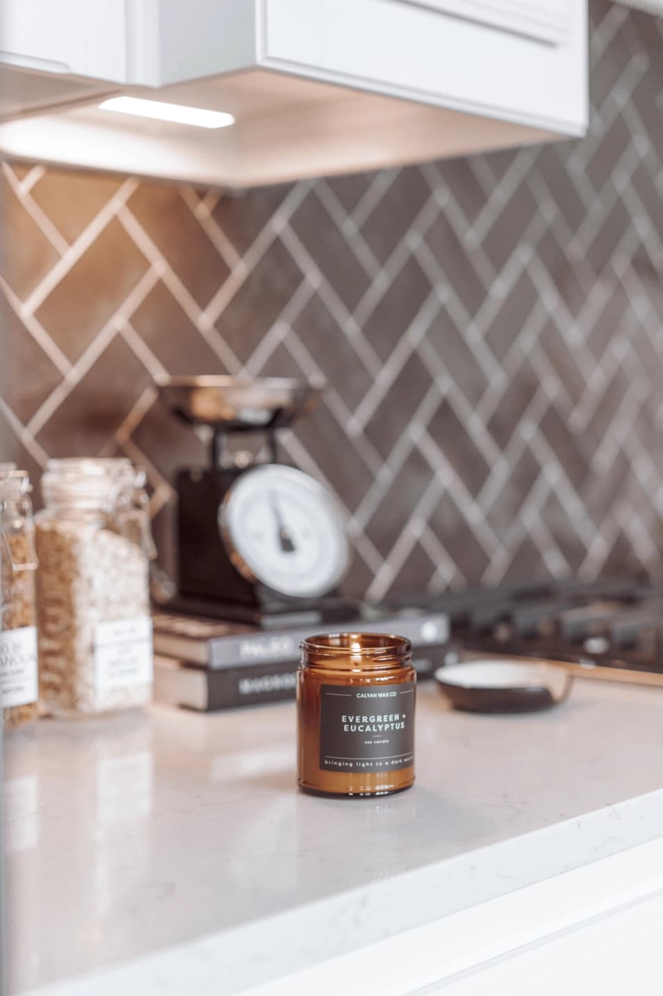 Evergreen + Eucalyptus Amber Jar Soy Candle