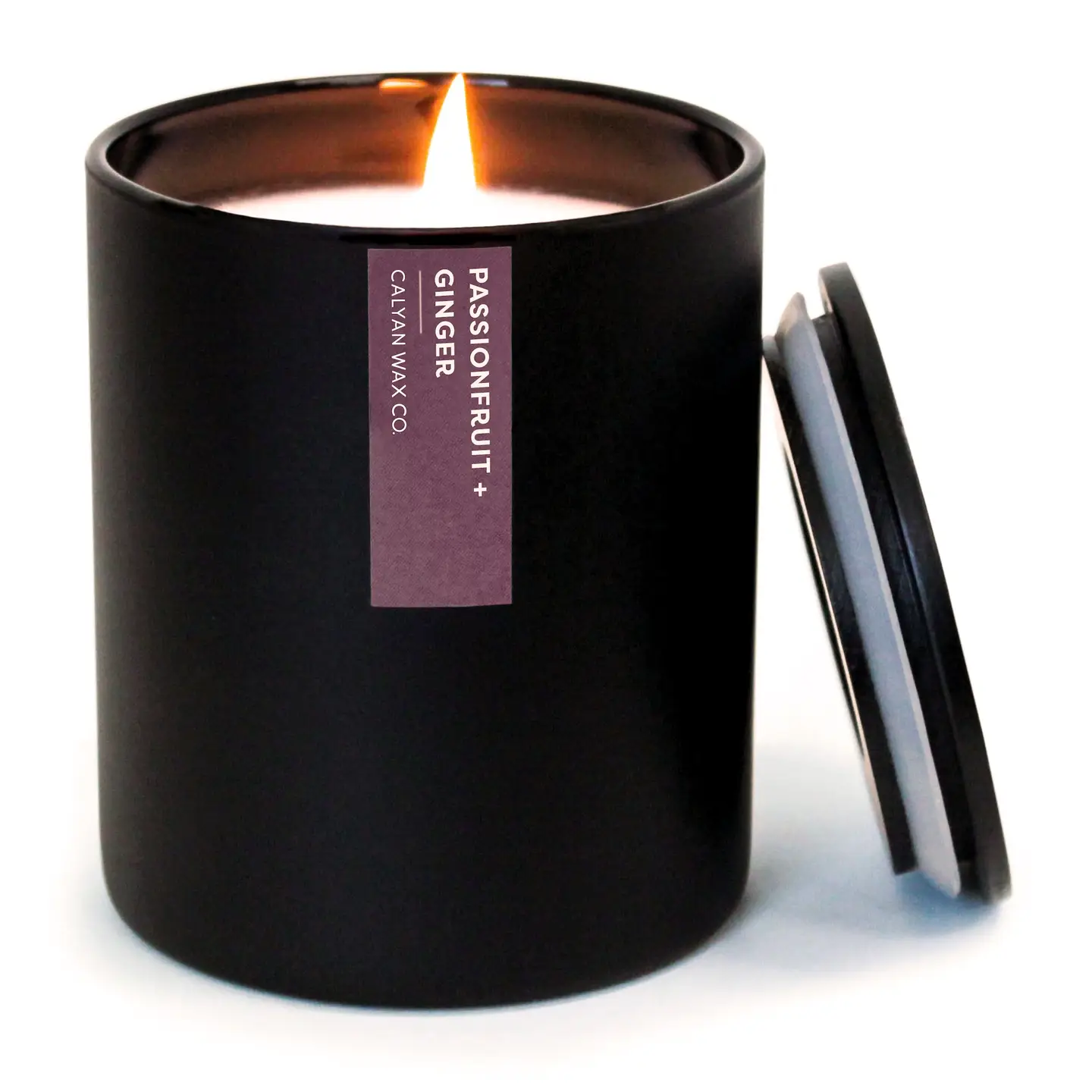 Passionfruit + Ginger Matte Black Tumbler