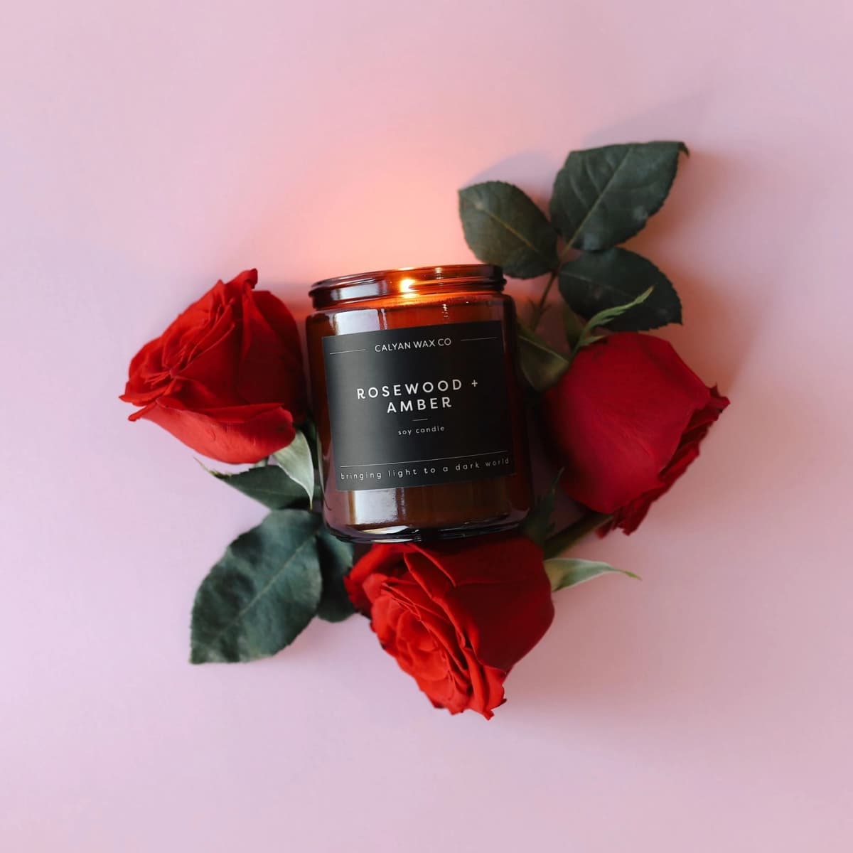 Rosewood + Amber Amber Jar Soy Candle