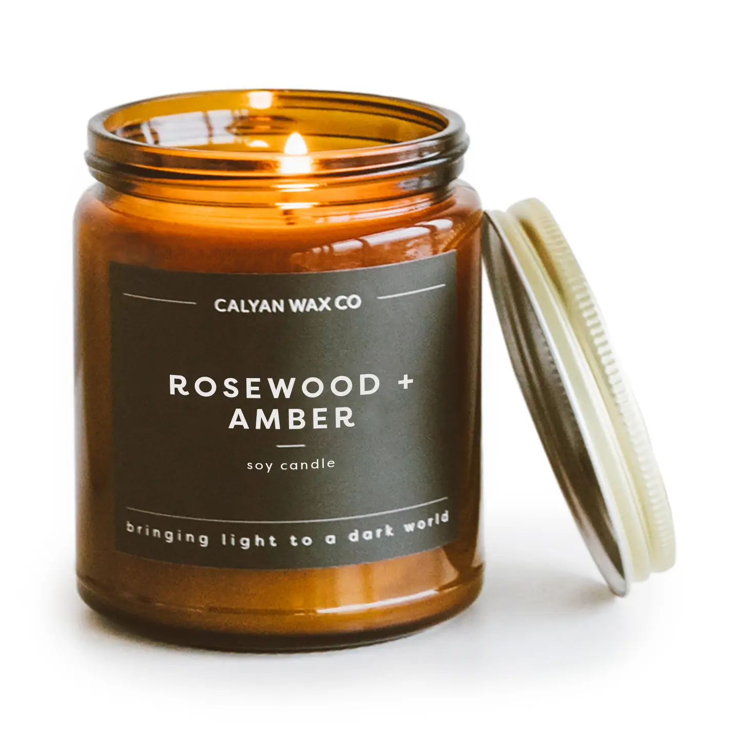 Rosewood + Amber Amber Jar Soy Candle