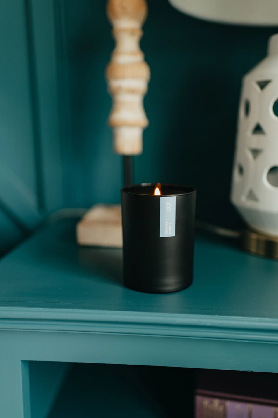 Seaside + Citrus Matte Black Tumbler Soy Candle