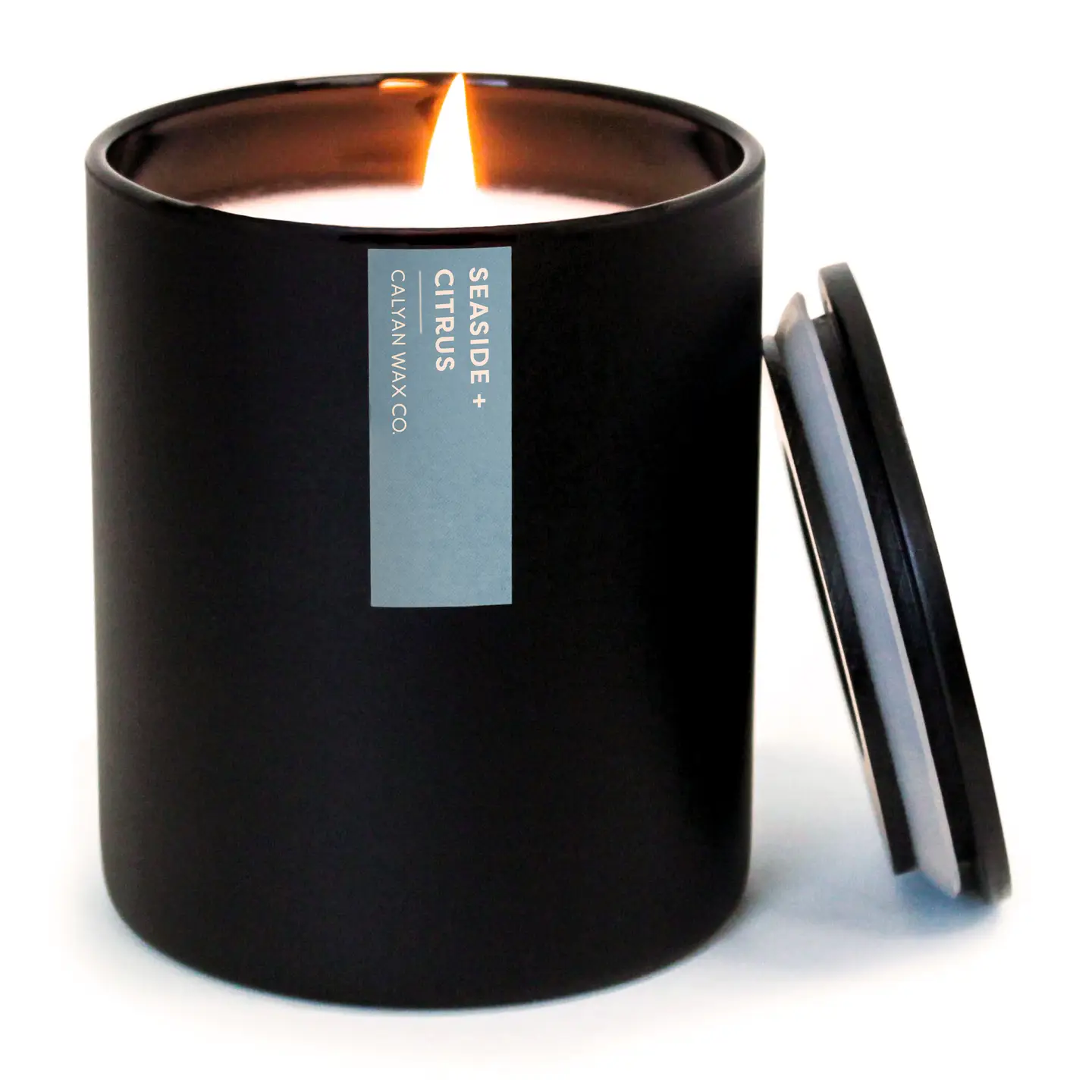 Seaside + Citrus Matte Black Tumbler Soy Candle