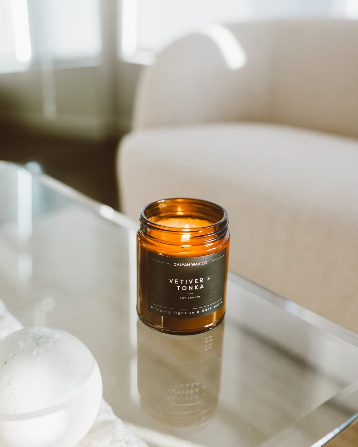 Vetiver + Tonka Amber Jar Soy Candle