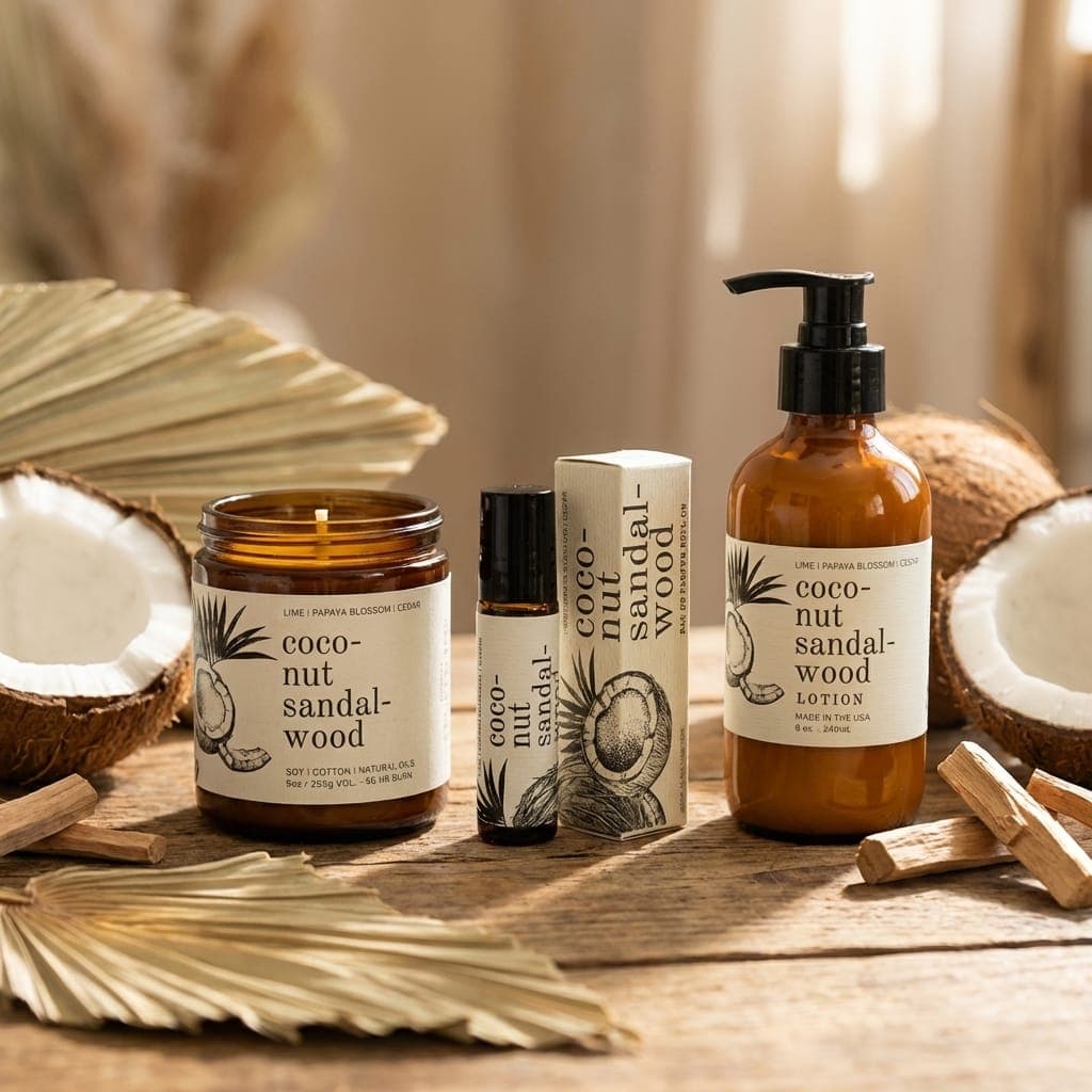 Coconut Sandalwood Tropical Escape